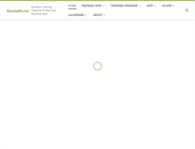 Tablet Screenshot of marathon-training-program.com